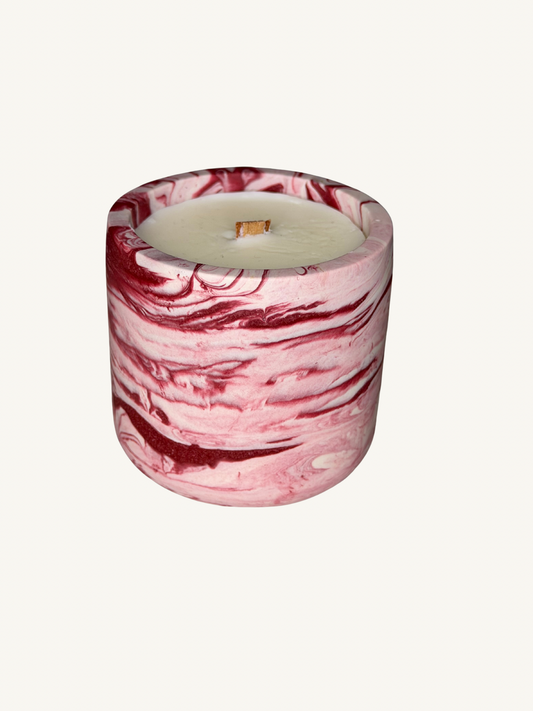 Marble Refillable Candle Jar