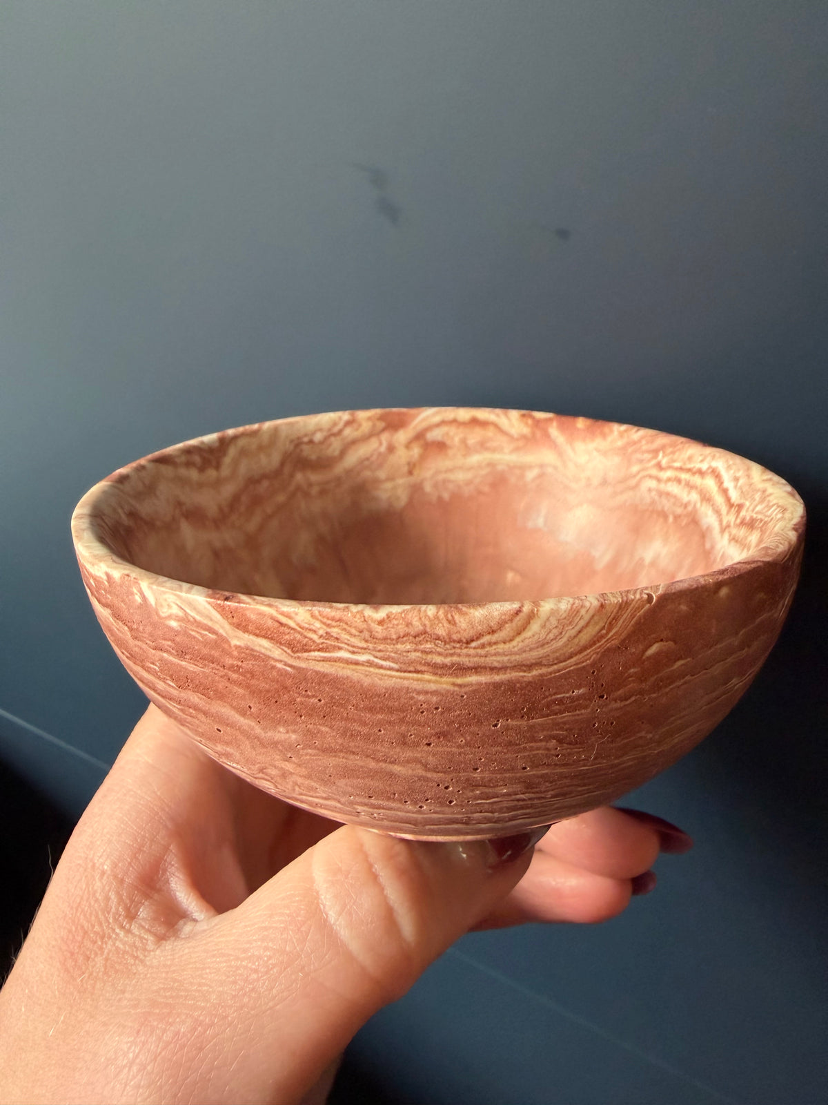 Small Bronze Marble Bowl