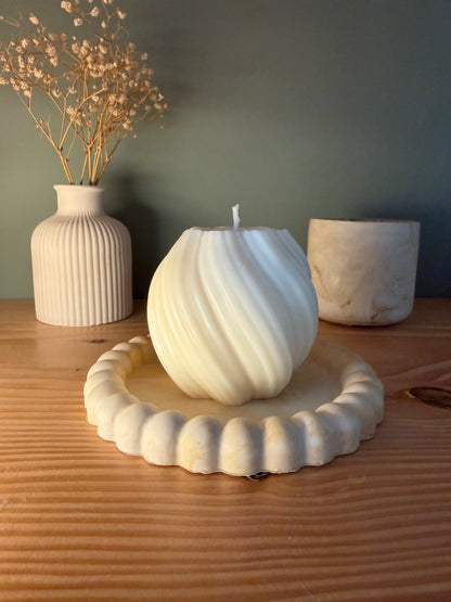 Twirl Sculptural Soy Wax Candle