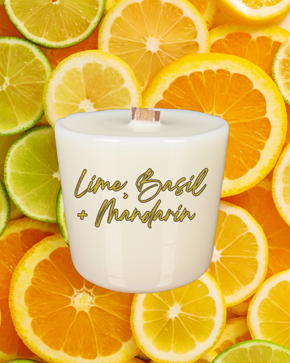 Lime, Basil and Mandarin Soy Candle Refill