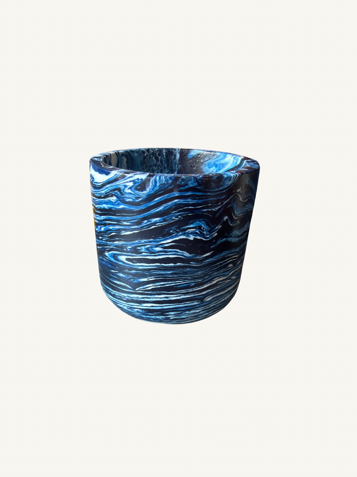 Marble Refillable Candle Jar