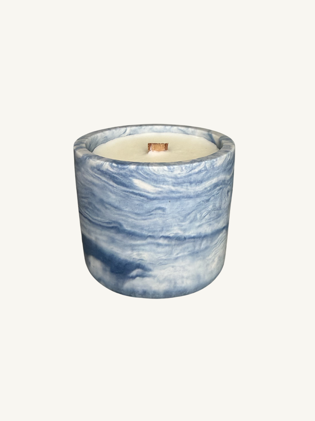 Marble Refillable Candle Jar