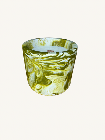Marble Refillable Candle Jar