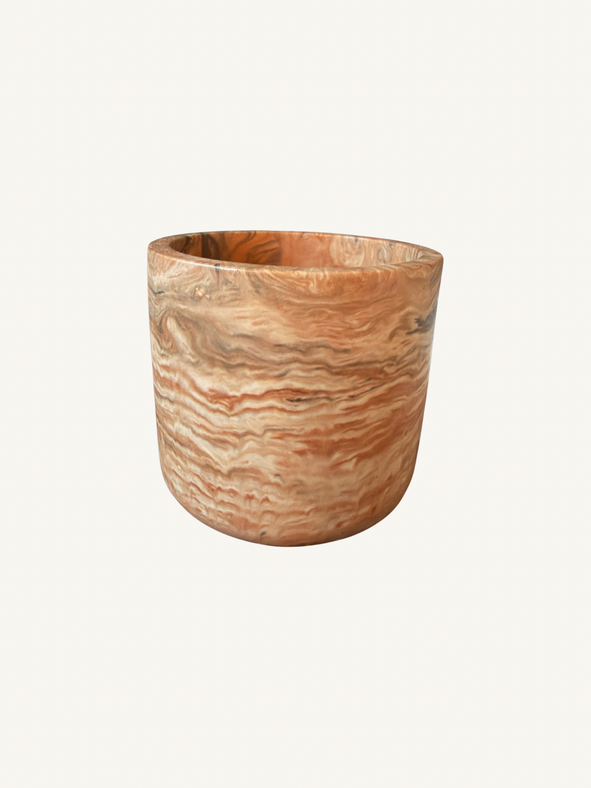Marble Refillable Candle Jar