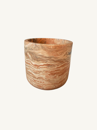 Marble Refillable Candle Jar