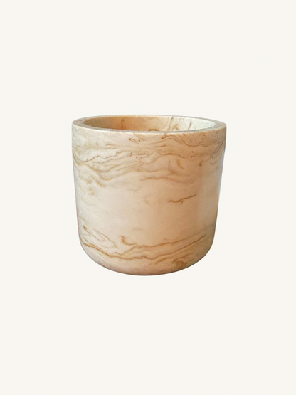 Marble Refillable Candle Jar