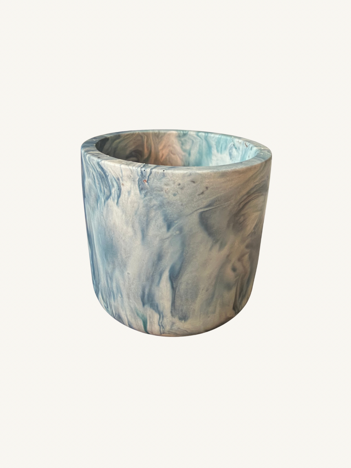 Marble Refillable Candle Jar