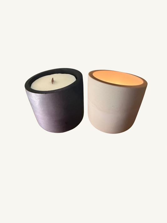 Solid Colour Refillable Candle Jar