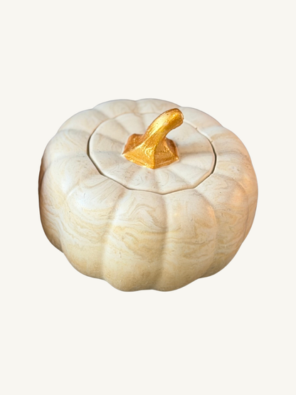 Pumpkin trinket pot/ candle - various colours available