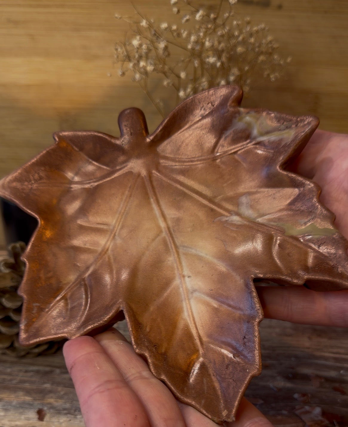 Maple Leaf Tray - Bronze