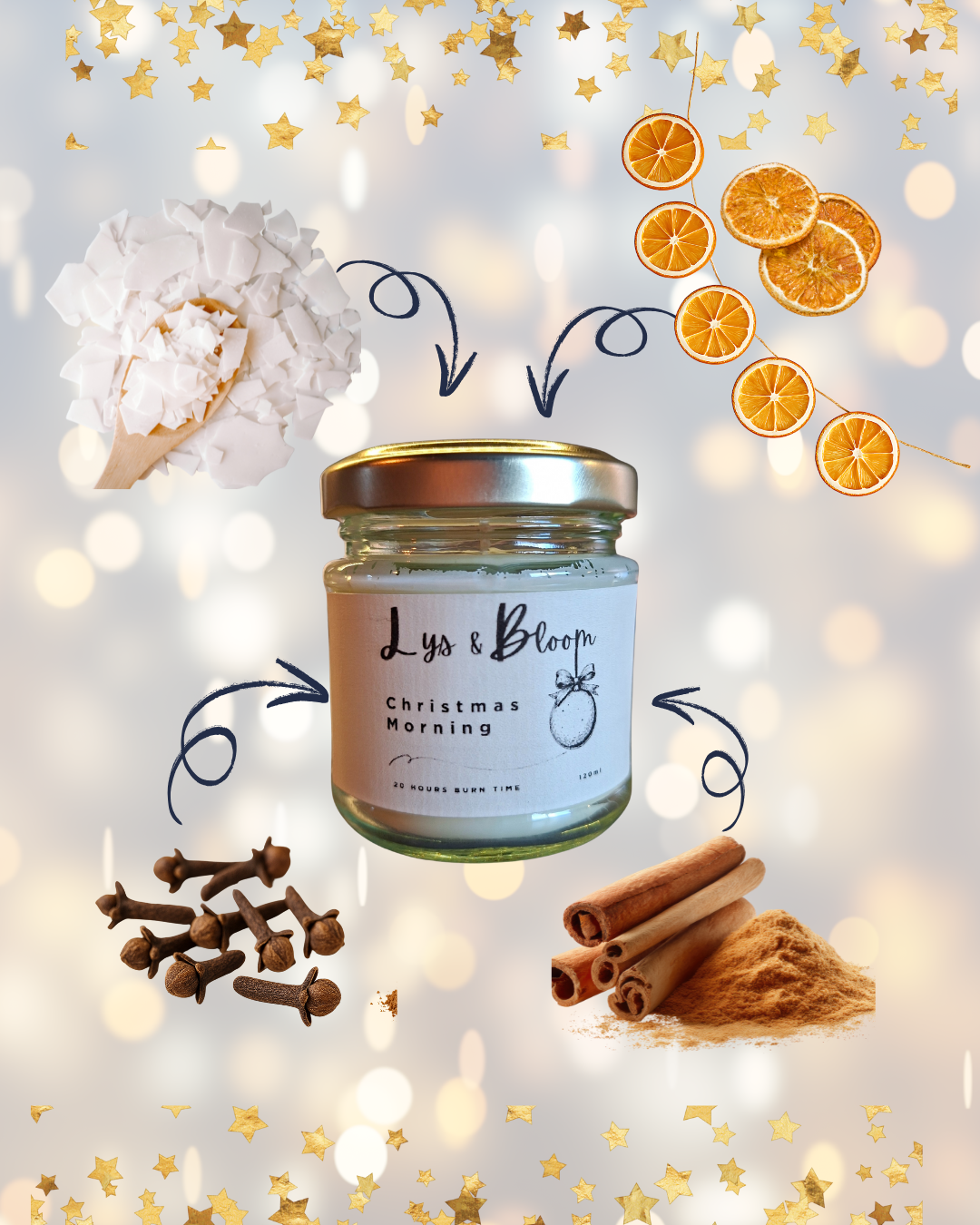 Christmas Morning Aromatherapy Soy Wax Candle