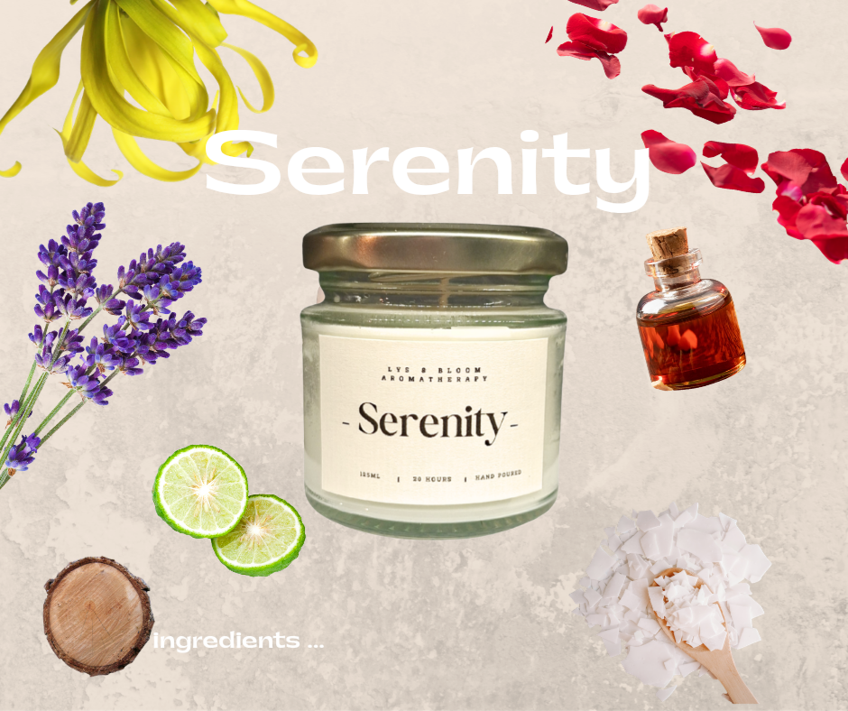 Serenity Aromatherapy Soy Wax Candle