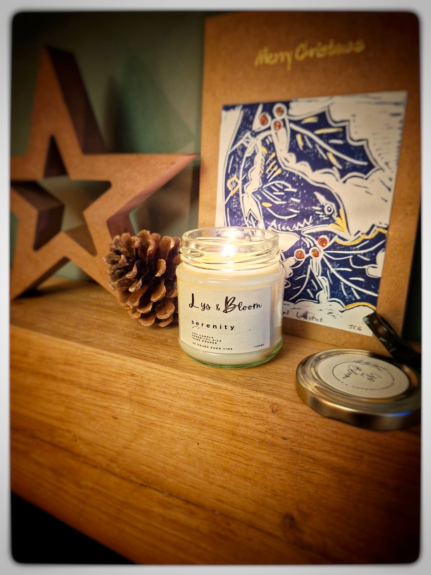 Serenity Aromatherapy Soy Wax  Candle