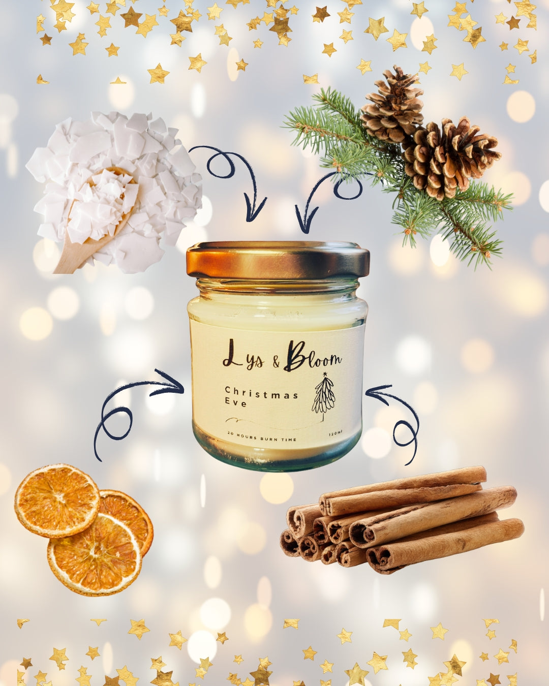 Christmas Eve Aromatherapy Soy Wax Candle